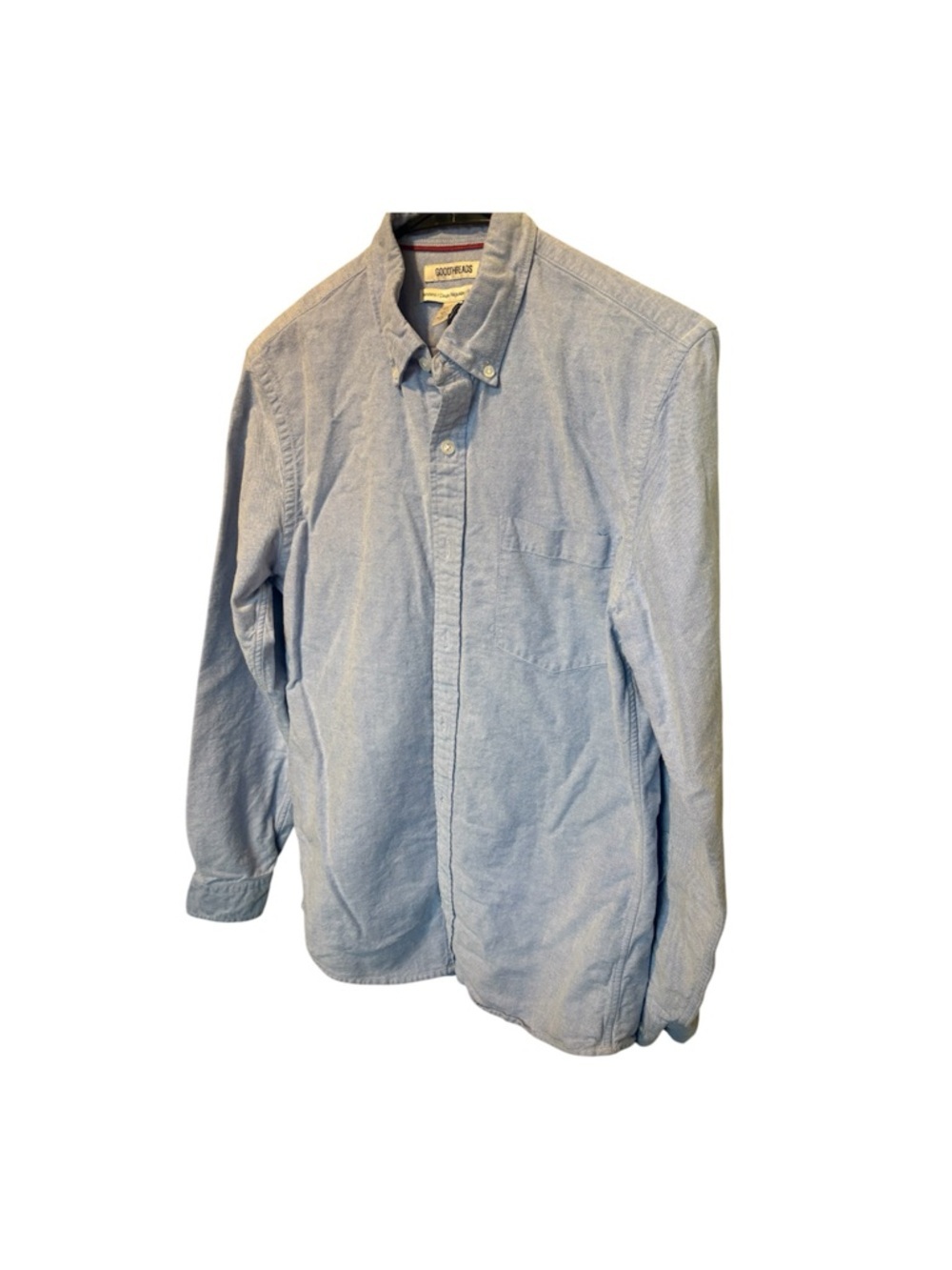 Goodthreads Light Blue Long Sleeve Button-Down Shirt - Picture 2 of 6